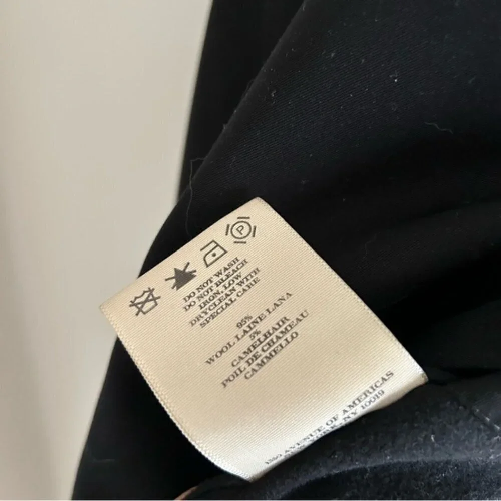 Burberry Vintage Men Black Lawrence Trench Coat with Removable Wool Vest Size 46 - Picture 16 of 16